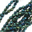 Czech Fire Polished Glass Beads 4mm Round Green Iris (50 pcs)