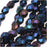 Czech Fire Polished Glass Beads 4mm Round Blue Iris (50 pcs)