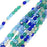 Czech Fire Polished Glass Beads 4mm Round 'Lagoon Blue Green Mix' (100 pcs)