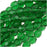 Czech Fire Polished Glass Beads 4mm Round Emerald (50 pcs)