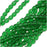 Czech Fire Polished Glass Beads 4mm Round Emerald (50 pcs)