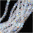 Czech Fire Polished Glass Beads 5mm Round Crystal AB (50 pcs)