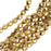 Czech Fire Polished Glass Beads, 6mm Round, Aurum Gold, (1 Strand)