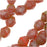 Czech Fire Polished Glass Beads 6mm Round Two Tone Coral Pink/Olivine (1 Strand)