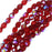 Czech Fire Polished Glass Beads 6mm Round Ruby Red AB (25 pcs)