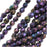 Czech Fire Polished Glass Beads 6mm Round 'Purple Iris' (25 pcs)