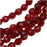 Czech Fire Polished Glass Beads 8mm Round Dark Ruby Red (25 pcs)