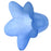 Lucite Petunia Bell Flower Beads Matte Cornflower Blue 12x18mm (6 pcs)