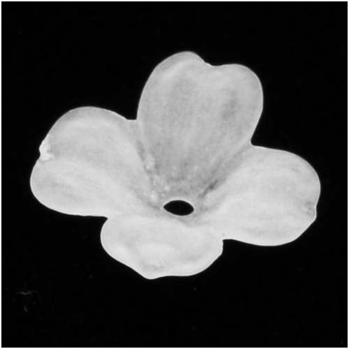 Lucite Dogwood Flowers Matte Crystal Frost Light Weight 12mm (10 pcs)