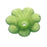 Lucite Marigold Flowers Matte Tourmaline Green Light Weight 10mm (10 pcs)
