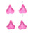 Lucite Bell Flowers Matte Fuchsia Pink Light Weight 15mm (4 pcs)