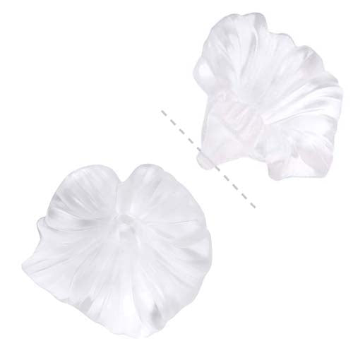 Lucite Petunia Flower Blossoms Beads Crystal 35mm (2 pcs)