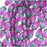 Czech Fire Polished Glass Two Toned Beads 10 x 7mm Teardrop Purple Green (1 Strand)