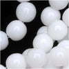 Czech Glass Druk Round Beads 6mm Opaque White (50 pcs)