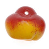 Czech Glass Beads Yellow And Red Apples (1 Strand)