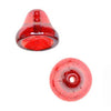 Czech Glass Beads 9mm Bell Beadcaps Red Ruby (10 pcs)