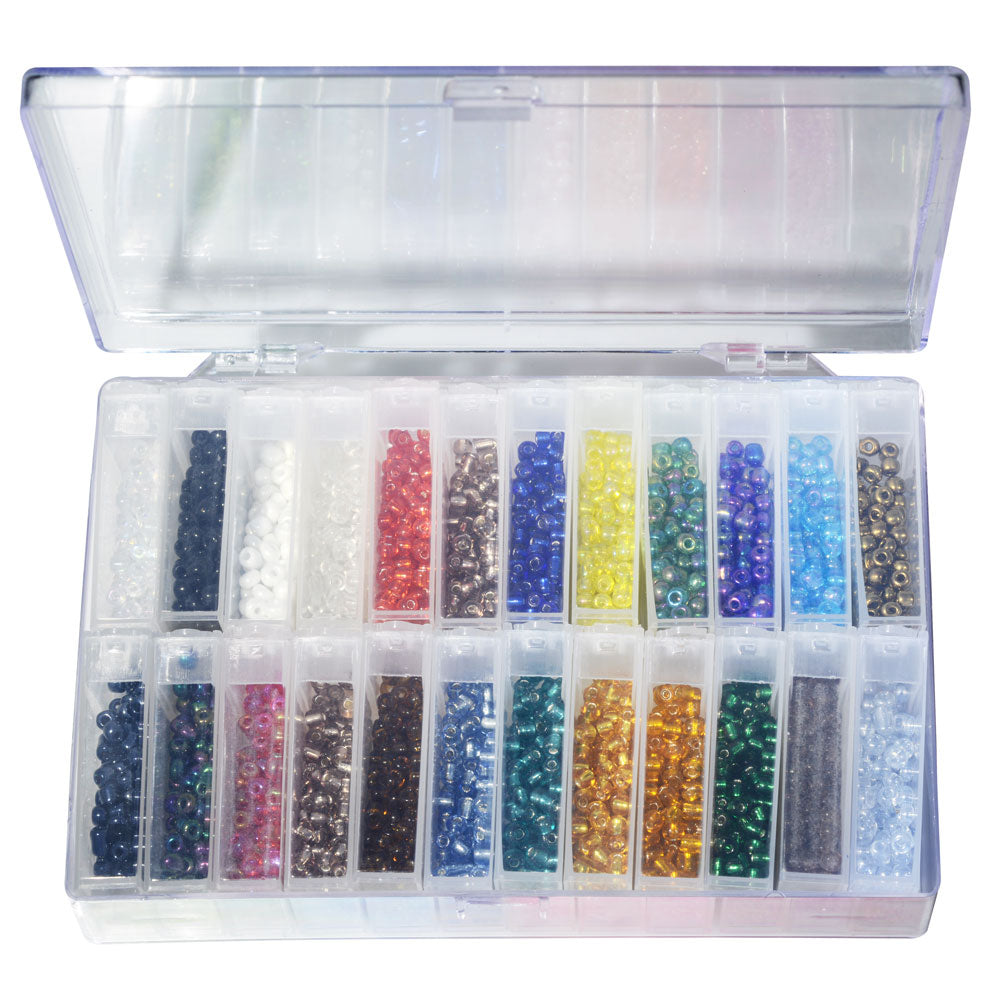 Set Grids Box Set Glass Seed Beads Czech Crystal Spacer Glass