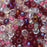Czech Glass Seed Beads, 8/0 Round, Strawberry Fields Mix (22 Gram Tube)