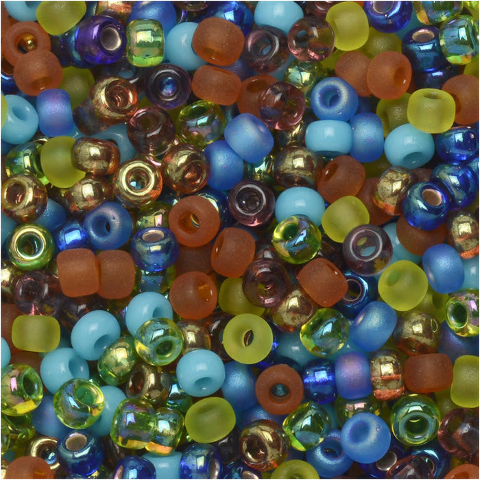 Czech Glass Seed Beads, 8/0 Round, Prairie Mix (22 Gram Tube)