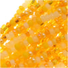 Czech Glass Seed Beads, 11/0 Round, 1 Hank, Daffodil Yellow Mix