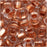 Czech Seed Beads 6/0 Clear Crystal Copper Foil Lined (1 Ounce)