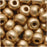 Czech Seed Beads 6/0 Light Gold Supra Metallic (1 Ounce)