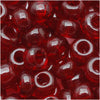 Czech Seed Beads 6/0 Translucent Garnet Red (1 Ounce)