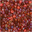 Czech Glass Seed Beads, 6/0 Round, Devil's Food Ruby Red Mix (1 Ounce)