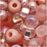 Czech Glass Seed Beads, 6/0 Round, Rose Garden Pink Mix (1 Ounce)
