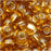 Czech Seed Beads 6/0 Amber Light Topaz Silver Lined (1 oz)
