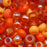 Czech Glass Seed Beads, 6/0 Round, L.A. Sunset Orange Mix (1 Ounce)