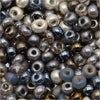Czech Glass Seed Beads, 6/0 Round, Heavy Metals Mix (1 Ounce)