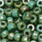 Czech Glass Matubo, 2/0 Seed Bead, Turquoise Green Rembrandt (20 Gram Tube)