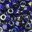 Czech Glass Matubo, Tri-Cut 2/0 Seed Bead, Opaque Blue Rembrandt (20 Gram Tube)