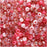 Czech Glass Seed Beads, 8/0 Round, Pretty Princess Pink Mix (1 Ounce)