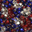 Czech Glass Seed Beads, 8/0 Round, Patriotic Mix (1 Ounce)