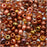 Czech Glass Seed Beads, 8/0 Round, Non Cents Copper Mix (1 Ounce)