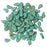 Czech Glass, 2-Hole Paisley Duo Beads 8x5mm, Turquoise Green Travertine (22 Gram Tube)