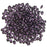 Czech Glass, 2-Hole SuperDuo Beads 2x5mm, Polychrome Black Raspberry (8 Grams)
