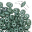 SuperDuo 2-Hole Czech Glass Beads, Chalk Green Luste, 2x5mm, 8g Tube