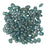 SuperDuo 2-Hole Czech Glass Beads, Nebula Turquoise Green, 2x5mm, 8g Tube