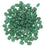 SuperDuo 2-Hole Czech Glass Beads, Turquoise Green/Dark Travertine, 8g Tube