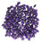 SuperDuo 2-Hole Czech Glass Beads, Metallic Purple Suede, 2x5mm, 8g Tube
