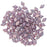Czech Glass DiamonDuo, 2-Hole Diamond Shaped Beads 5x8mm, Chalk Lumi Purple (10 Gram Pack)