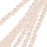 Crystal Beads, Faceted Rondelle 1.5x2.5mm, Opaque Cream AB (2 Strands)
