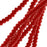 Crystal Beads, Faceted Rondelle 1.5x2.5mm, Opaque Red (2 Strands)