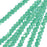 Crystal Beads, Faceted Rondelle 1.5x2.5mm, Opaque Turquoise Green (2 Strands)