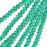 Crystal Beads, Faceted Rondelle 1.5x2.5mm, Transparent Dark Green AB (2 Strands)
