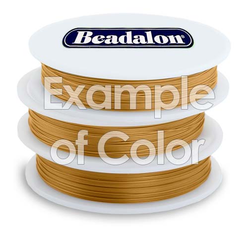 Beadalon Wire Gold Color 7 Strand Medium .018 Inch / 30Ft