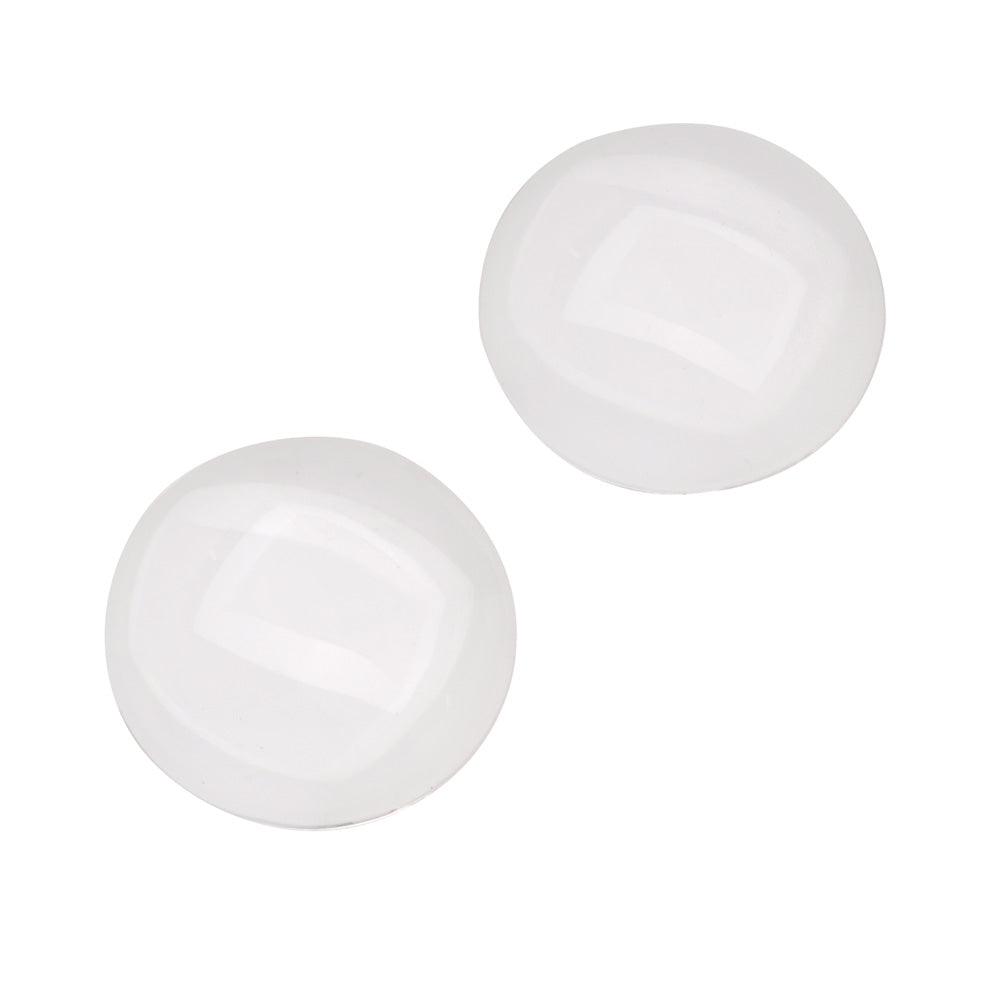 Clear Glass Cabochon, Round 25mm (2 Pieces)
